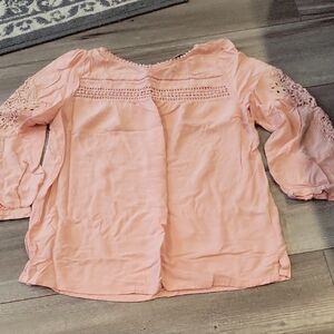 LOFT Pink Blouse with Elegant Design